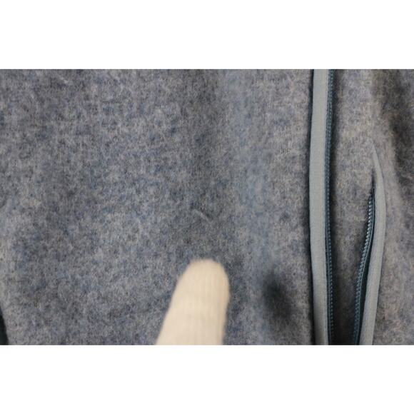 Smart Wool Sweater Womens Small Blue Merino Knit Jacket Full Zip THIS WAS WASHED - Picture 9 of 11